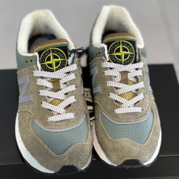 NEW New Balance 574 Sneakers WL574NS2 Sandstone/Mushroom/Angora - Picture 8 of 8